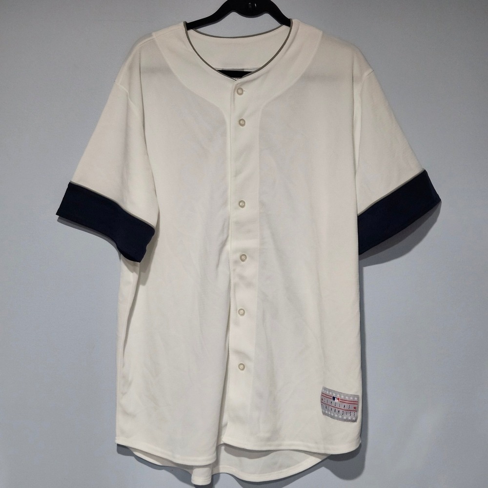 Majestic Baseball‎ MLB Blank Jersey White Men's Size Large